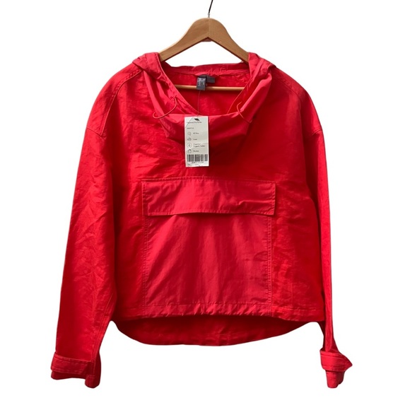 Sweaty Betty Nomad Pullover, hoodie jacket, tulip red, linen & organic cotton, S - Picture 2 of 15